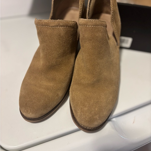 Artisan Camel Suede Ankle Booties - Picture 2 of 4